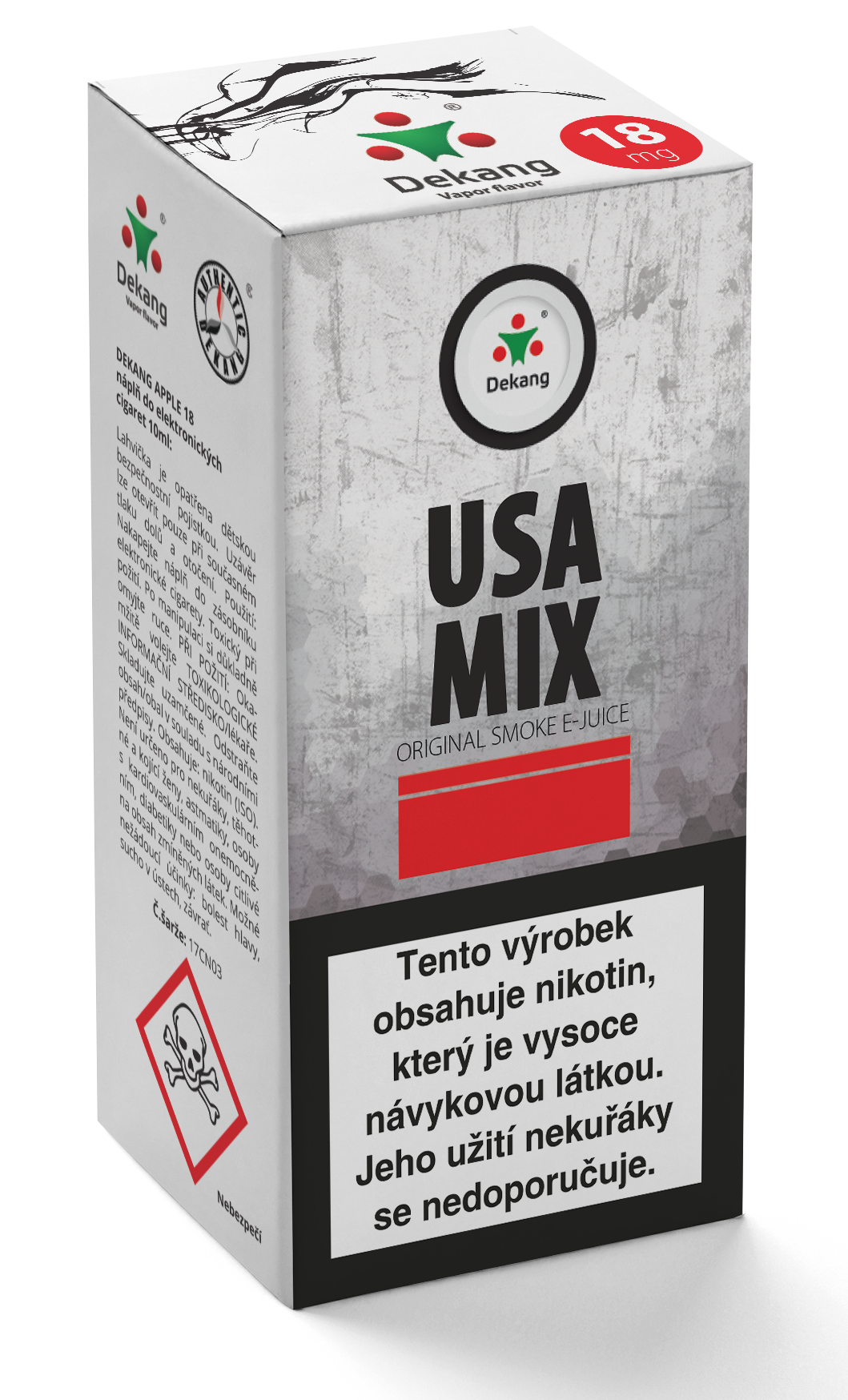 E-liquid Dekang 10ml USA MIX Množství nikotinu: 6mg