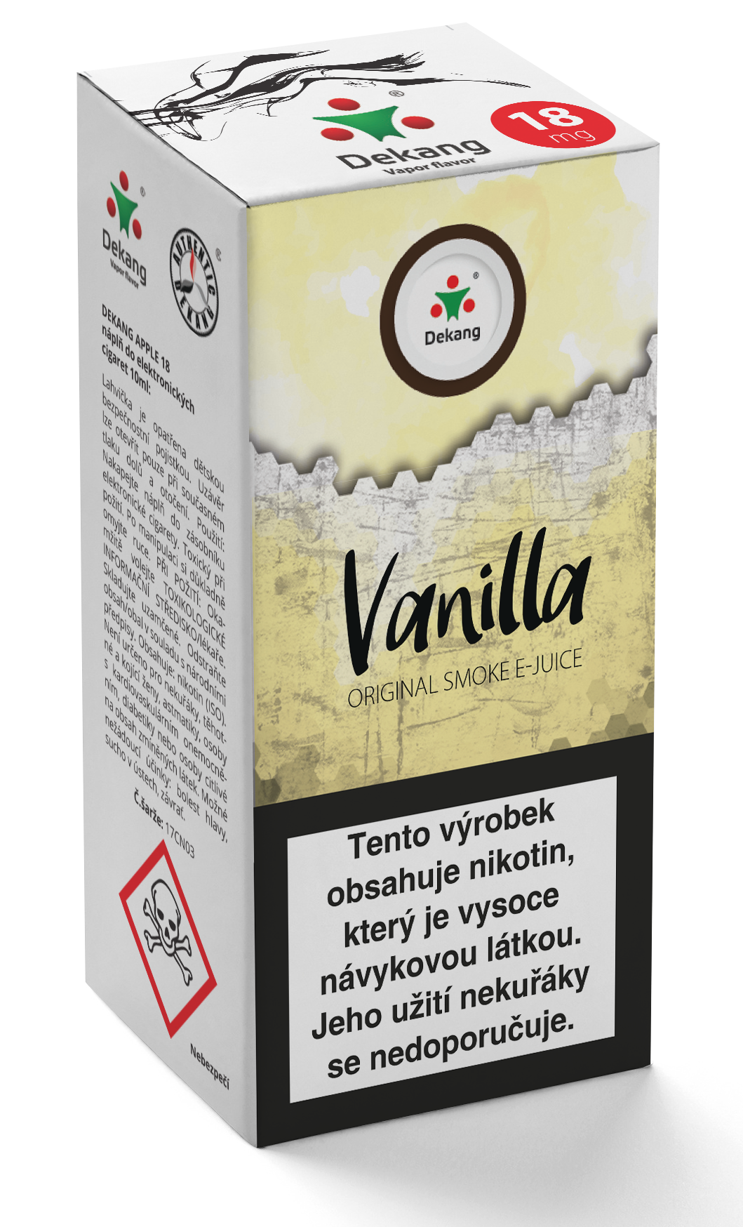 E-liquid Dekang 10ml Vanilla Vanilka Množství nikotinu: 16mg