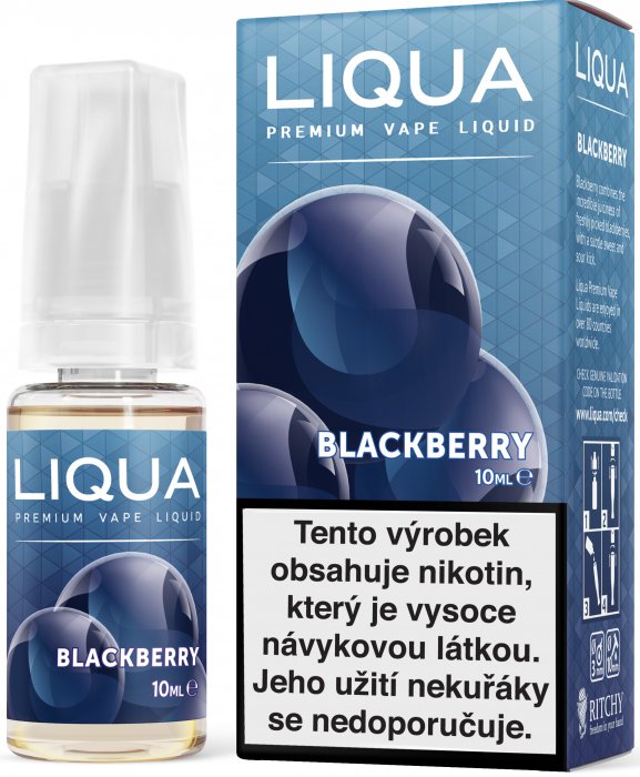 E-liquid LIQUA Elements Blackberry 10ml (ostružina) Množství nikotinu: 6mg