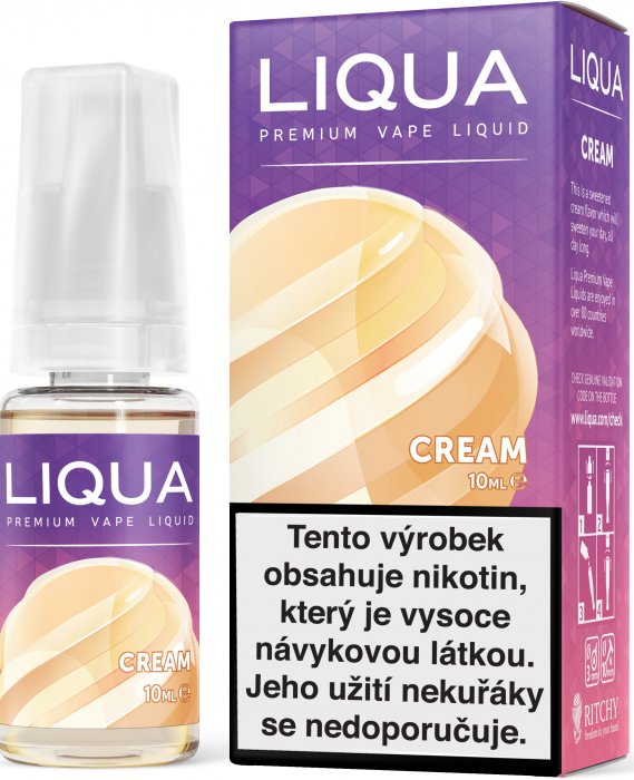 E-liquid LIQUA Elements Cream 10ml (Smetana) Množství nikotinu: 18mg