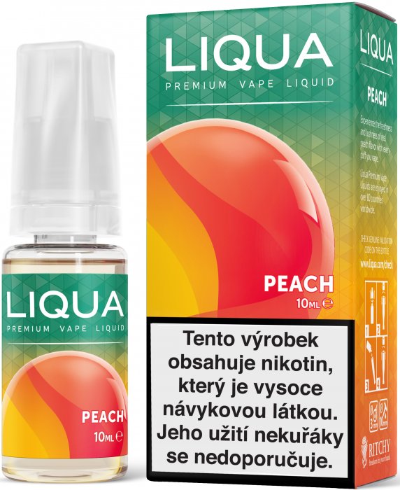 E-liquid LIQUA Elements Peach 10ml (Broskev) Množství nikotinu: 12mg