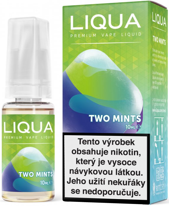 E-liquid LIQUA Elements Two Mints 10ml (Chuť máty a mentolu) Množství nikotinu: 18mg