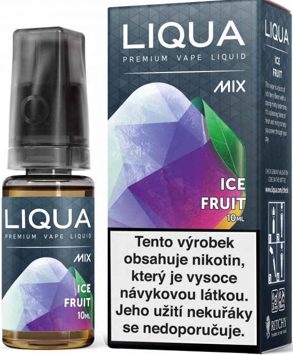 E-liquid LIQUA MIX Ice Fruit 10ml (Směs ovoce s mátou) Množství nikotinu: 0mg