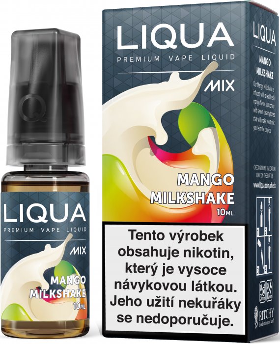 E-liquid LIQUA MIX Mango Milkshake 10ml (Mangový milkshake) Množství nikotinu: 18mg