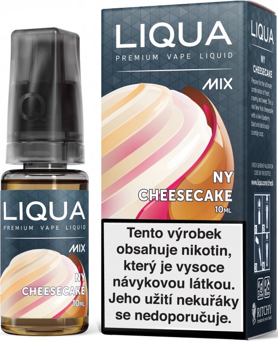 E-liquid LIQUA MIX NY Cheesecake 10ml (Newyorský cheesecake) Množství nikotinu: 3mg