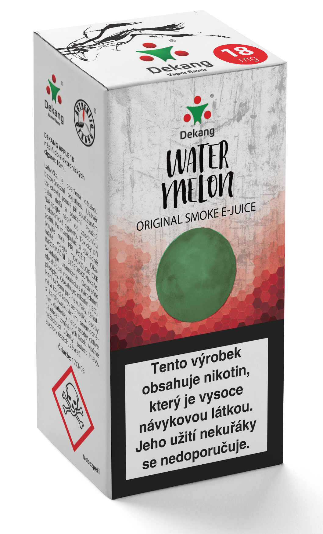 E-liquid Dekang 10ml Watermelon - Vodní meloun Množství nikotinu: 0mg