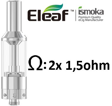 Ismoka-Eleaf Clearomizér Eleaf GS Air 1,5ohm Stříbrný 2,5ml