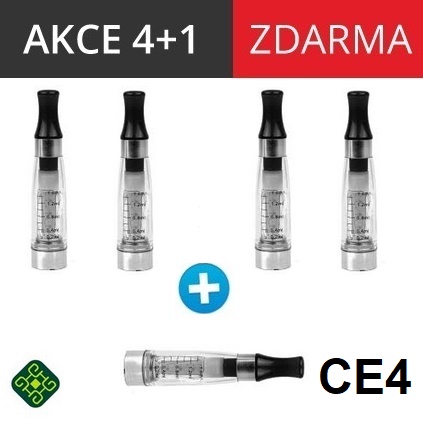 Green Sound Clearomizér CE4 s dlouhým knotem 1,6ml 5ks Barva: Čirá