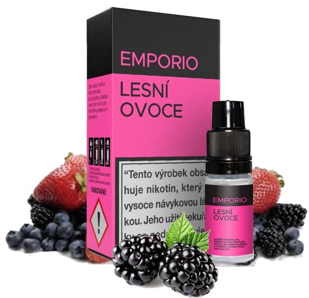 E-liquid EMPORIO Forest fruit (Lesní ovoce) 10ml Množství nikotinu: 18mg 3mg a 12mg: EXP: 9/2023