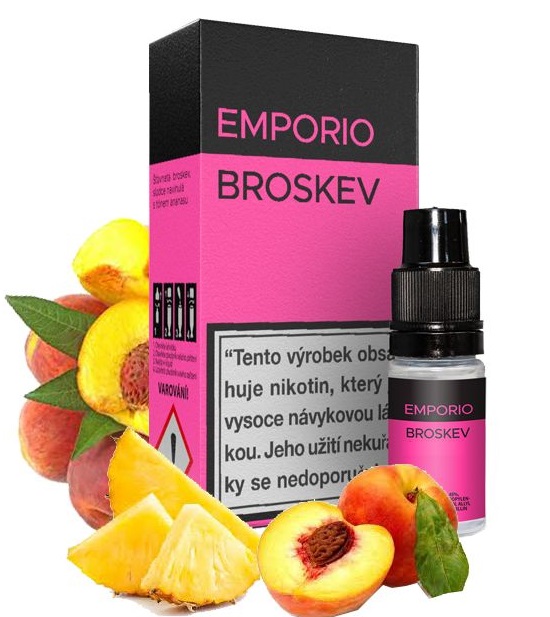 E-liquid EMPORIO Peach (Broskev) 10ml Množství nikotinu: 0mg