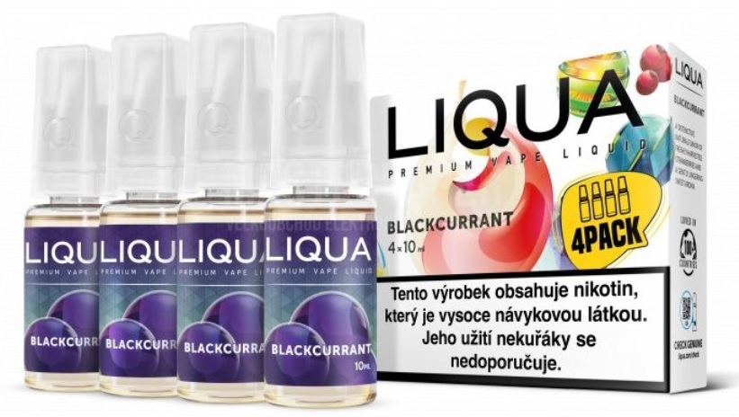 E-liquid LIQUA Elements Blackcurrant 4Pack 4x10ml Množství nikotinu: 3mg