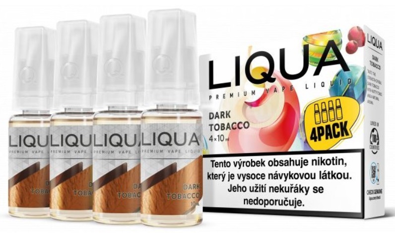 E-liquid LIQUA Elements Dark Tobacco 4Pack 4x10ml Množství nikotinu: 3mg 3mg a 12mg: EXP: 8/2023