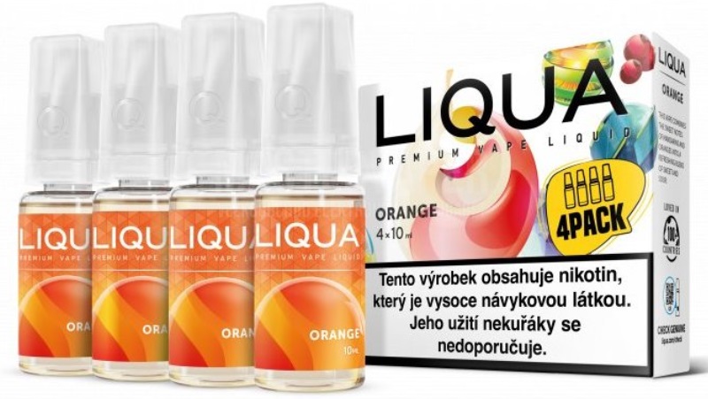 E-liquid LIQUA Elements Orange 4Pack 4x10ml Množství nikotinu: 12mg EXP: 2023