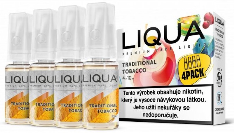 E-liquid LIQUA Elements Traditional Tobacco 4Pack 4x10ml Množství nikotinu: 12mg
