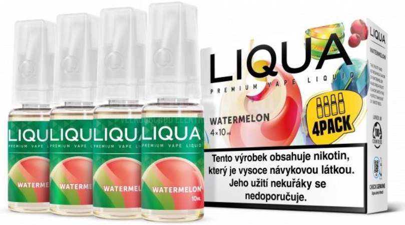 E-liquid LIQUA Elements Watermelon 4Pack 4x10ml Množství nikotinu: 12mg 3mg a 12mg: EXP: 2023