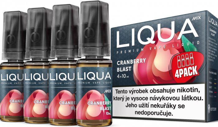 E-liquid LIQUA MIX Cranberry Blast 4Pack 4x10ml Množství nikotinu: 12mg