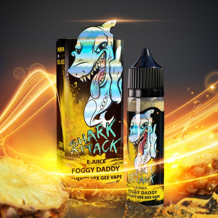 Příchuť IMPERIA Shark Attack - Foggy Daddy (Ananas s vanilkovým krémem) 10ml