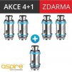 zhavici hlava aspire xs mesh 0,7ohm 4+1 zdarma 5ks