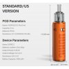 elektronicka cigareta voopoo doric e pod 1500mah rozmery parametry