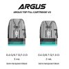 voopoo argus pod top fill v2 2ml a 3ml nahradni cartridge
