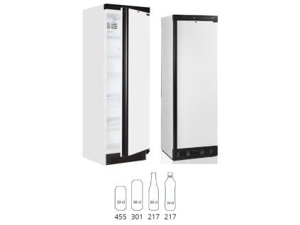 Tefcold SD1380 – Lednice gastro 345 l, bílá