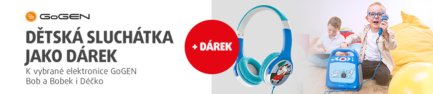 Dětská sluchátka jako dárek k vybraným produktům GoGEN