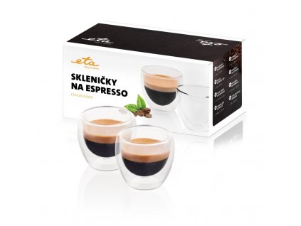 Skleničky na espresso ETA 4181 93000, sklo