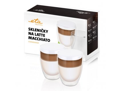 Skleničky na latte macchiato ETA 4181 93020, sklo