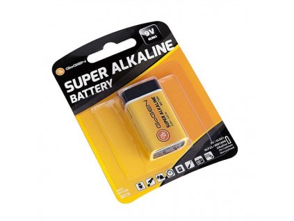 Baterie alkalická GoGEN SUPER ALKALINE 9V, blistr 1ks