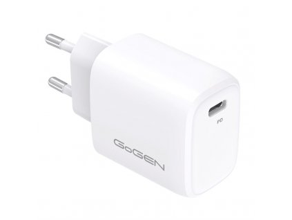 Nabíječka do sítě GoGEN ACHPD 120, 1x USB-C (20W) bílá