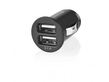 Adaptér do auta GoGEN CH 21, 2x USB - černý