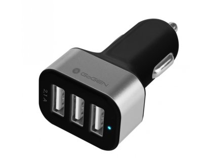 Adaptér do auta GoGEN CH 31, 3x USB - černý