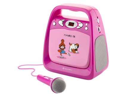 CD přehrávač GoGEN MAXI KARAOKE, růžový