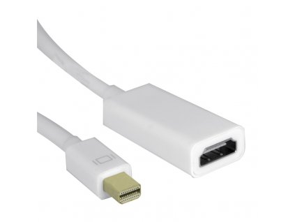Redukce GoGEN mini DisplayPort/HDMI, 0,2m - bílá