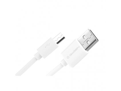 Kabel GoGEN USB/micro USB, 0,9m - bílý