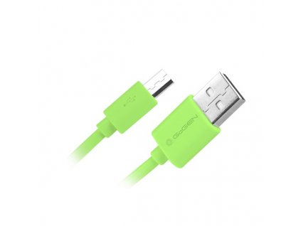 Kabel GoGEN USB/micro USB, 0,9m - zelená