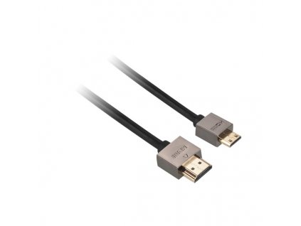 Kabel GoGEN HDMI / HDMI mini, 1,5m, v1.4, pozlacený, High speed, s ethernetem