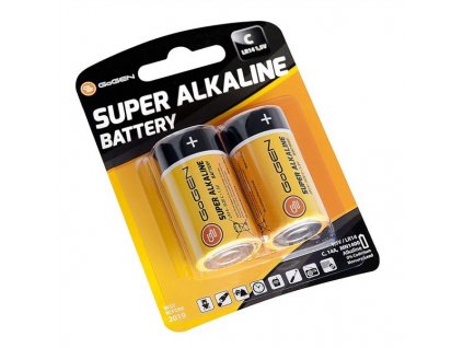 Baterie alkalická GoGEN SUPER ALKALINE C, LR14, blistr 2ks