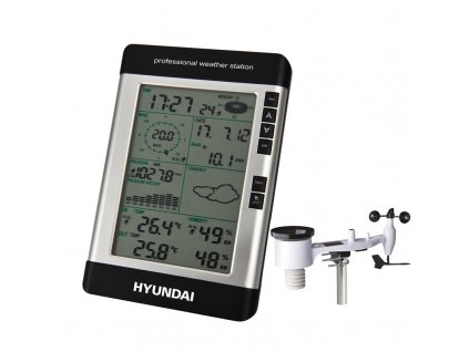 Meteostanice Hyundai WSP 3080 R WIND, s větroměrem a srážkoměrem