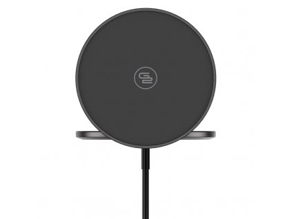 Bezdrátová nabíječka GoGEN s MagSafe funkcí a kovovým držákem, černá