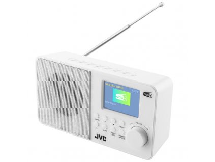 Radiopřijímač DAB+ JVC RA-E611W-DAB, bílý