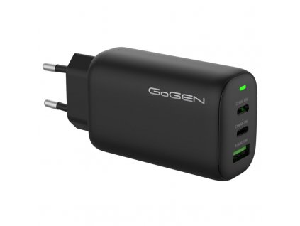 Nabíječka do sítě GoGEN ACHPD 365, 2xUSB-C, 1x USB-A, 65W - černá