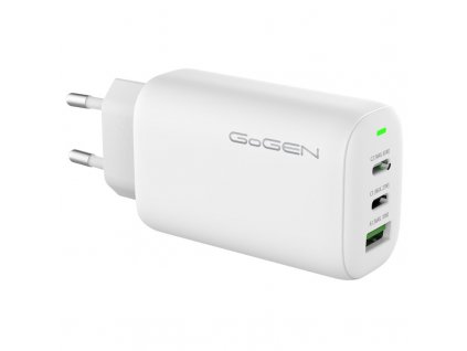 Nabíječka do sítě GoGEN ACHPD 365, 2xUSB-C, 1x USB-A, 65W - bílá