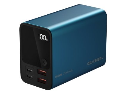 Powerbank GoGEN 27000mAh, PB270001BL, PD65W - modrá