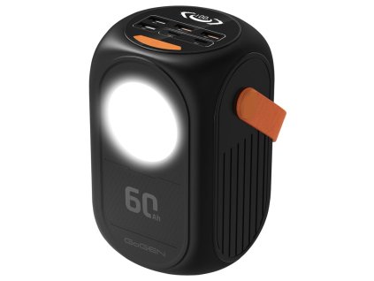 Powerbank GoGEN 60000mAh, PB600001B, PD65W - černá/oranžová