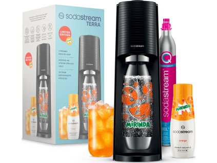 SodaStream TERRA Black MIRINDA Mpack