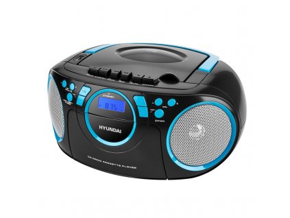 Radiomagnetofon Hyundai TRC 788 AU3BBL s CD/ MP3/ USB, černá/ modrá