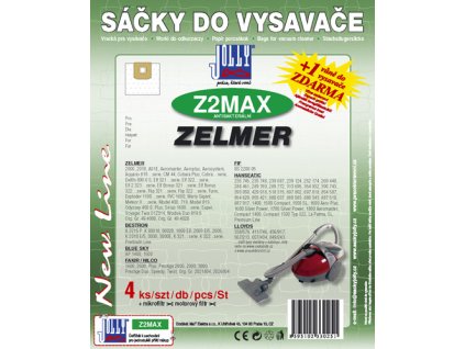 Sáčky do vysavače Jolly MAX Z 2 (4+1+1ks) do vysav. ZELMER