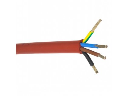 Kábel ohybný SiHF J 4G1,5 silikónový červeno hnedý
