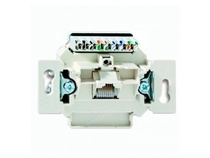 BASIC Prístroj zásuvky RJ45 cat.5e UTP biely